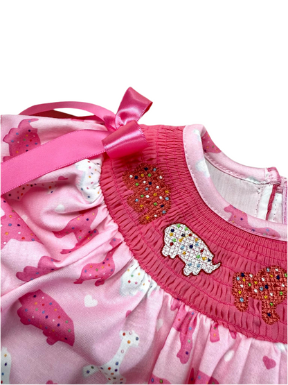 Frosted Animal Cookies Collection - Smocked (Machine) Dress