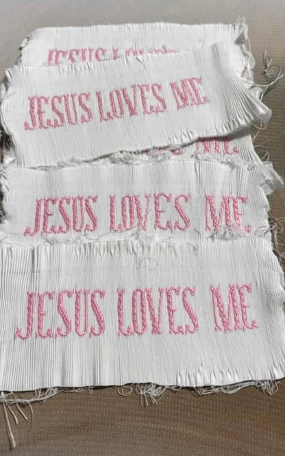 Jesus Loves Me Seersucker - Hand Smocked Dress