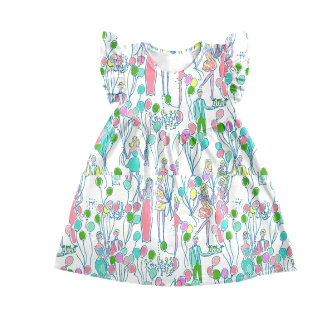 Birthday balloons dress (final sale)