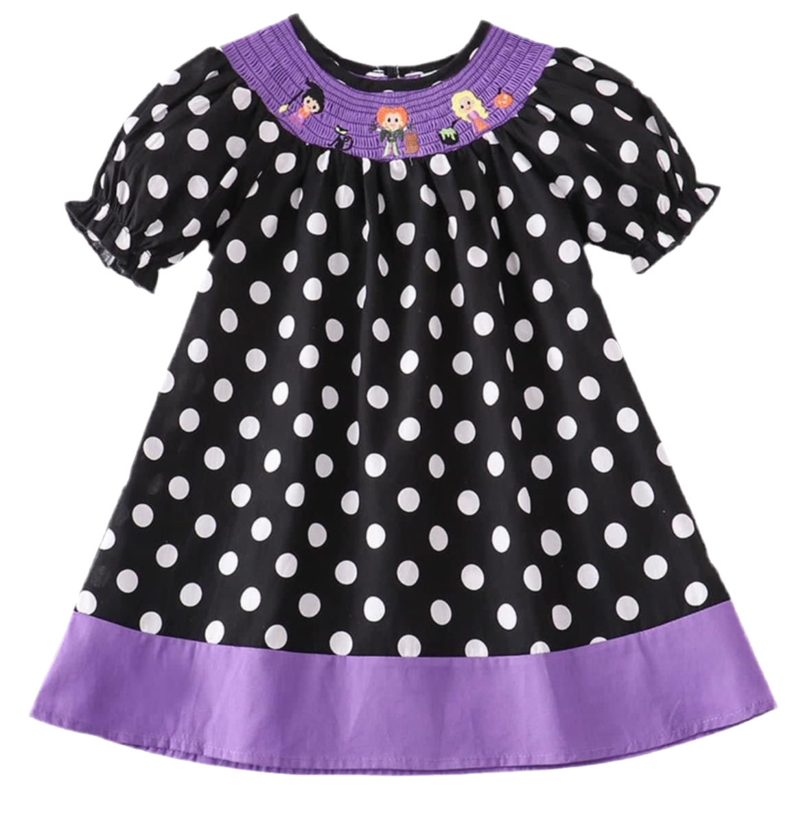 Smocked Halloween Sisters - Machine Smocked Dress