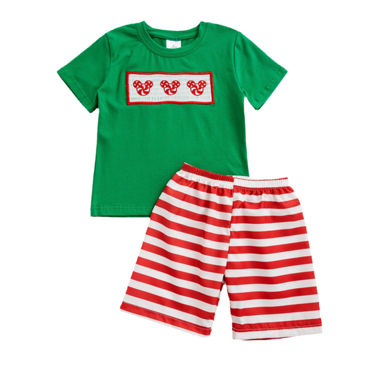 Christmas magical smocked boys set