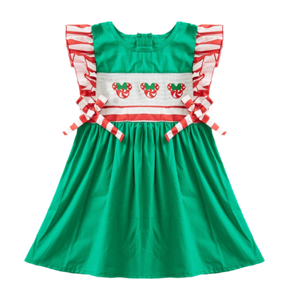 Christmas magical smocked dress