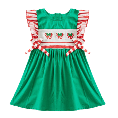 Christmas magical smocked dress