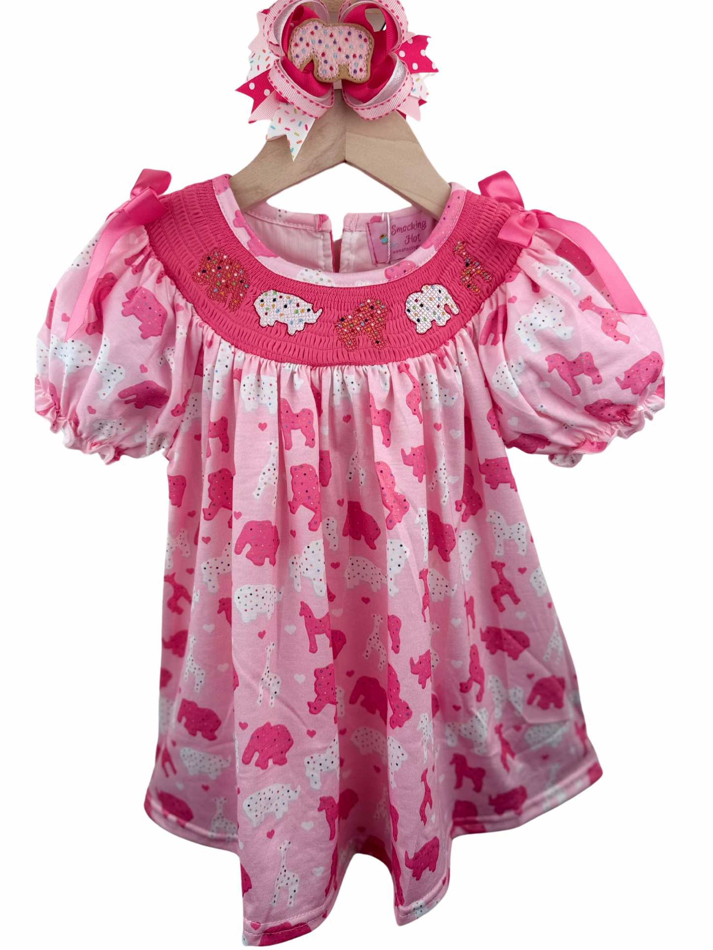 Frosted Animal Cookies Collection - Smocked (Machine) Dress