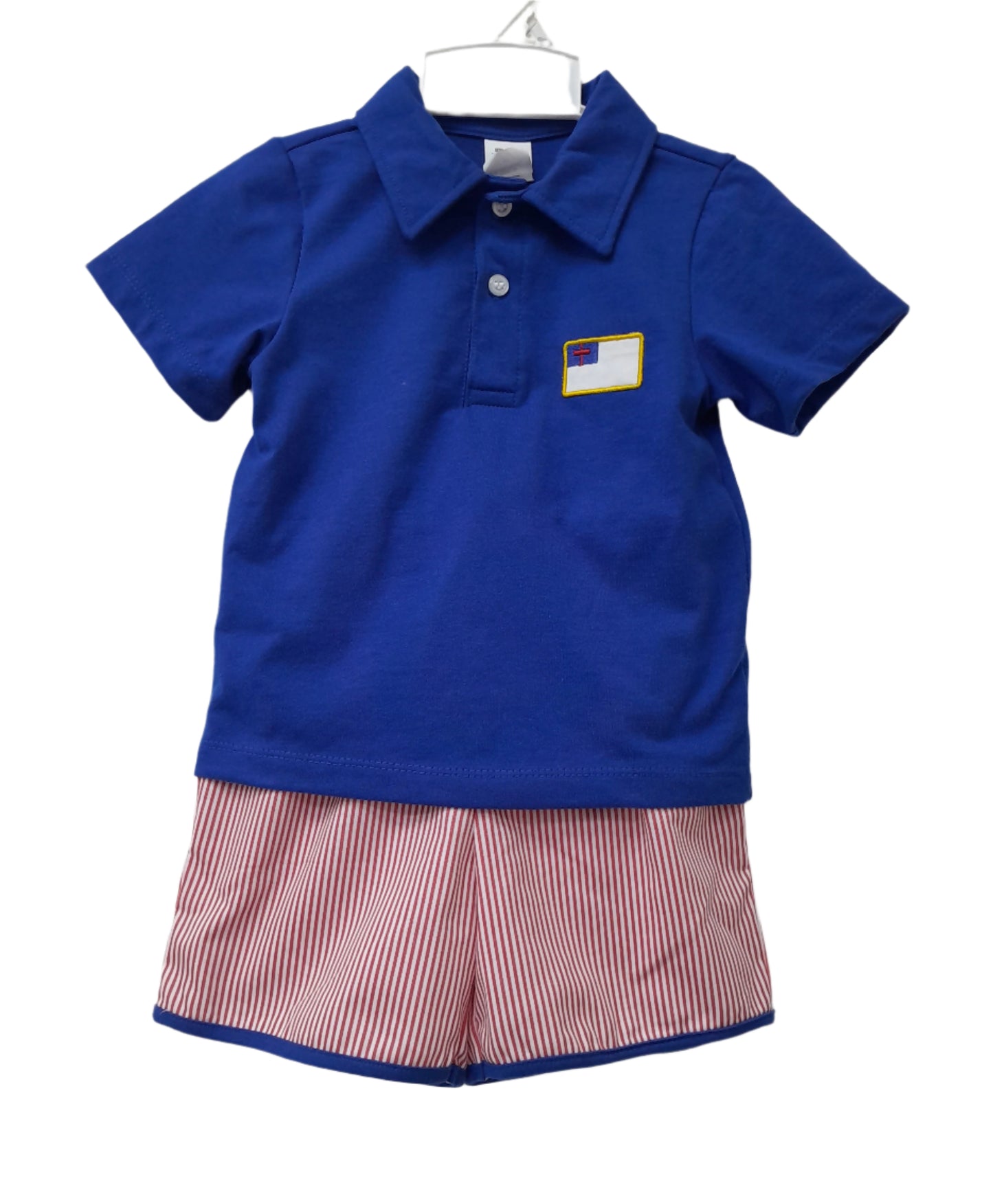 I pledge allegiance to the Bible - Gods Holy Word - Embroidered Collection - Boy Shorts Set and Polo